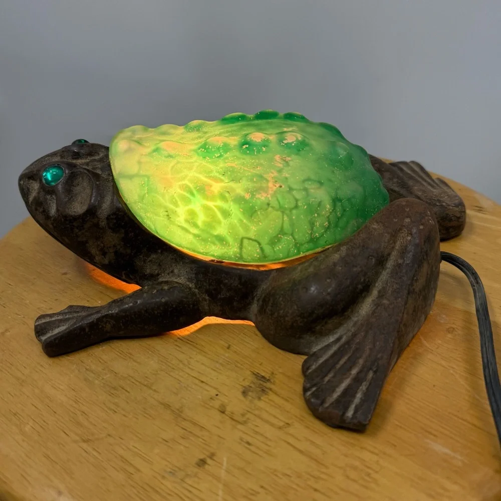 vintage electric frog accent lamp, often referred to as a 
